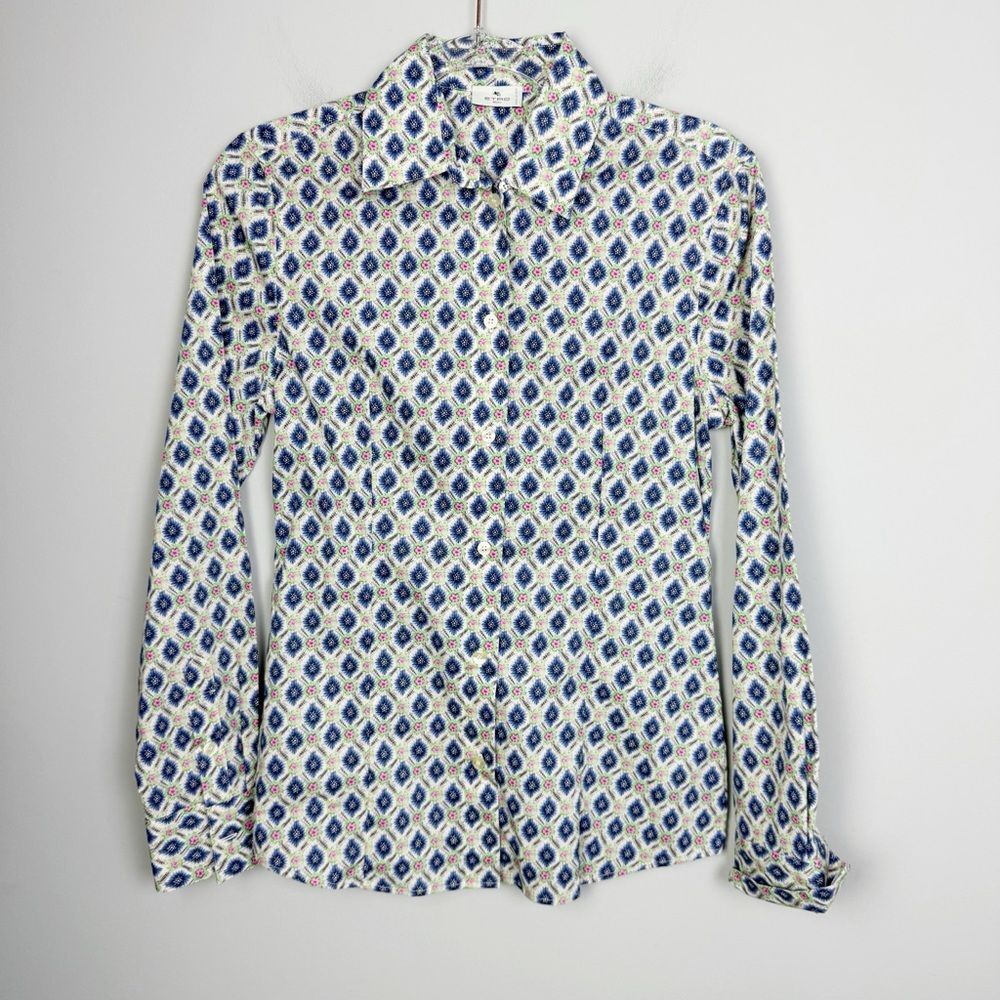 ETRO | NEW Floral Printed Camicia Button Down Blouse Women’s Size 40/42